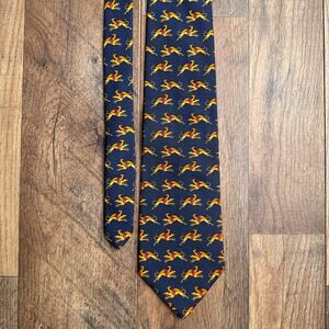 Vintage Brooks Brothers 100% Silk Tie Men's Business‎ Formal Size 58" Blue 6652